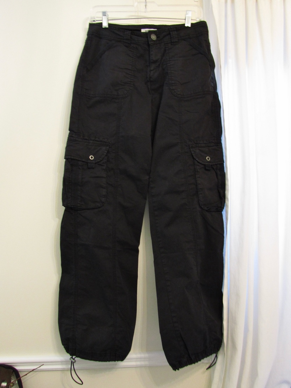 Garage Black Cargo Pants with Utility Pockets